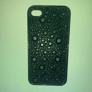 Apple Black Gemstone Phone Case